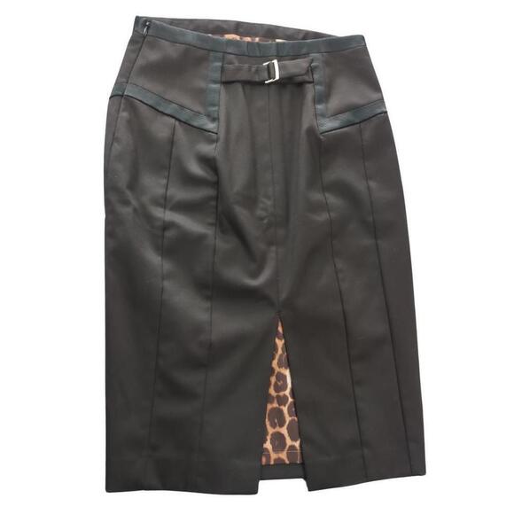 Express Pencil Skirt with Leopard Print Lining - Picture 5 of 11